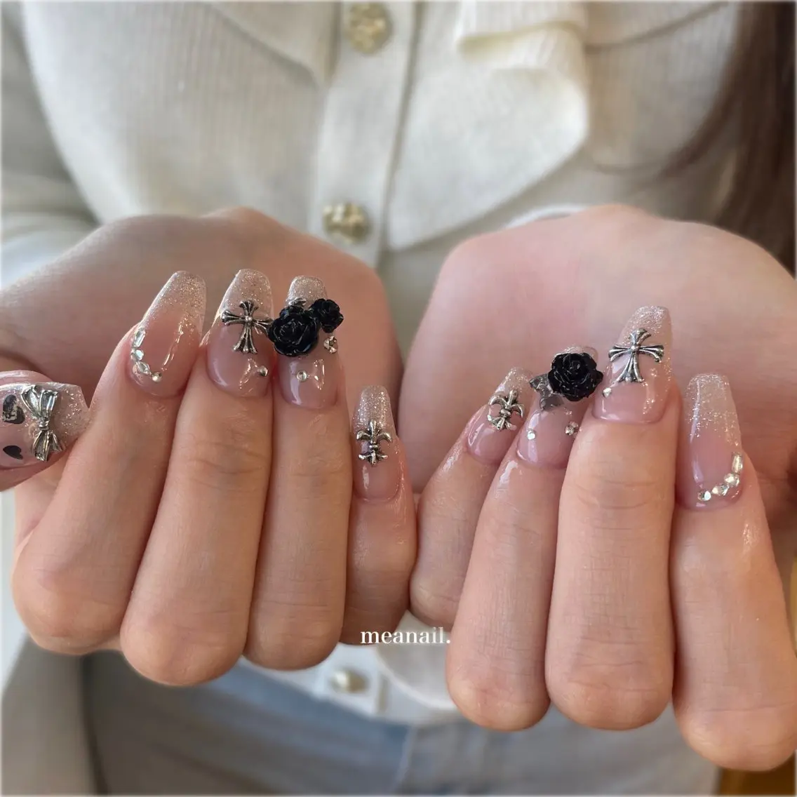 ネイル 長さ出し mea nail メアネイルのネイルデザイン