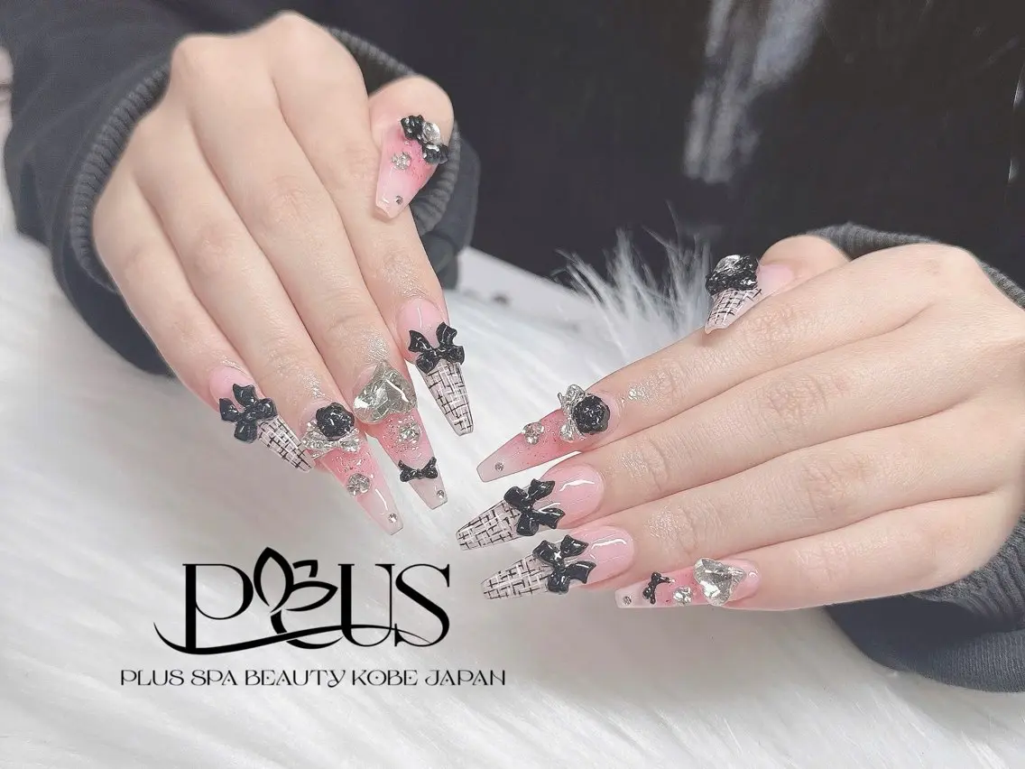 ネイル フレンチネイル 韓国ネイル シンプルネイル ワンホンネイル PLUSSPA ANHのネイルデザイン