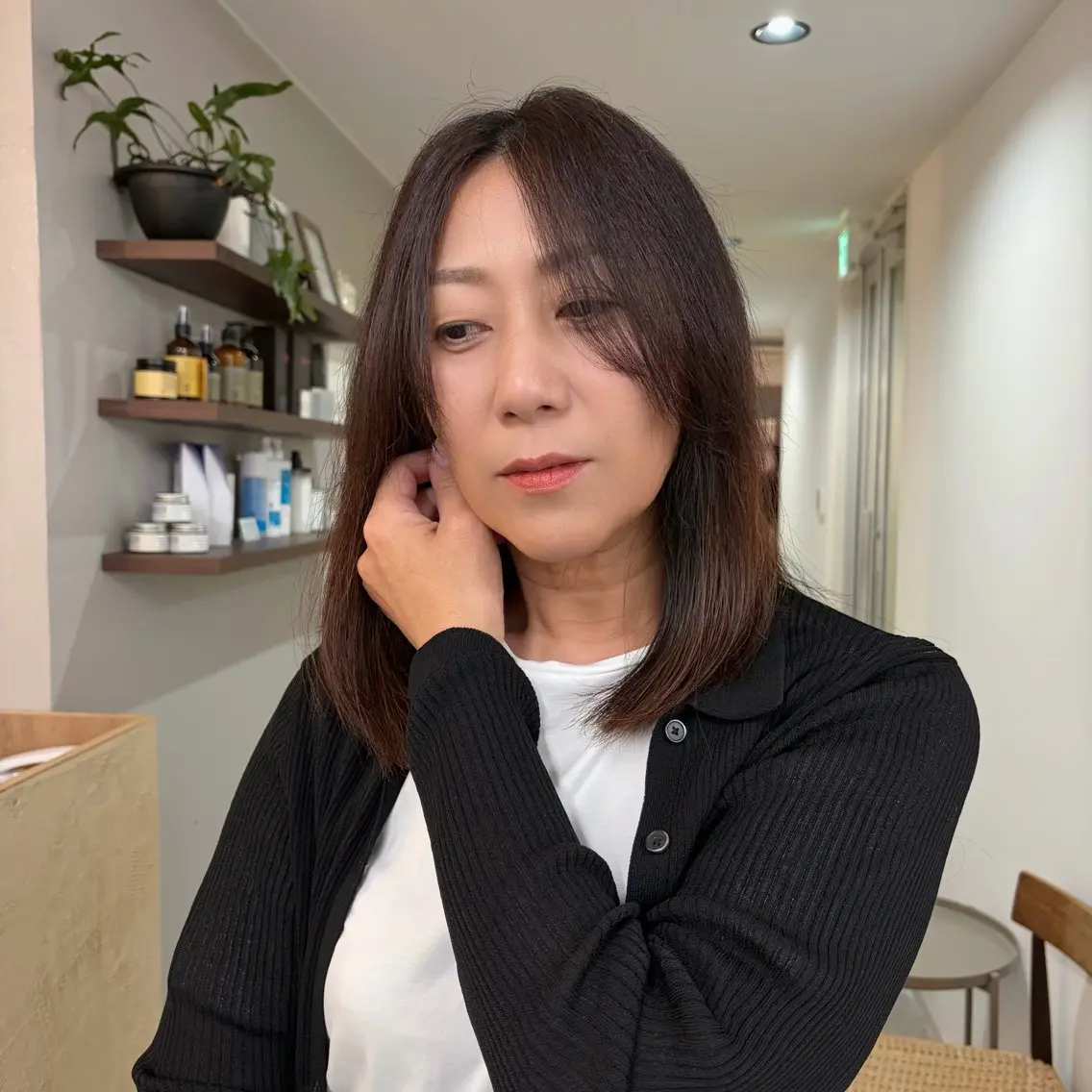 ミディアム カット カット強化中🤎 原亜希子のヘアスタイル