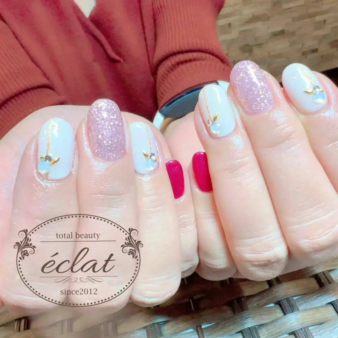 ネイル ハンドネイル センター南 eclatのネイルデザイン
