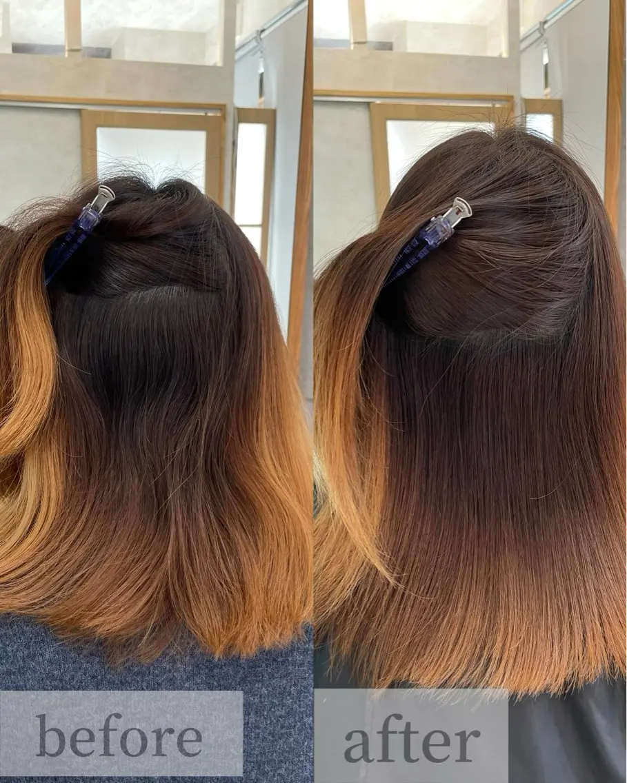 ミディアム パーマ カット 縮毛矯正 トリートメント 高橋 芽衣のヘアスタイル