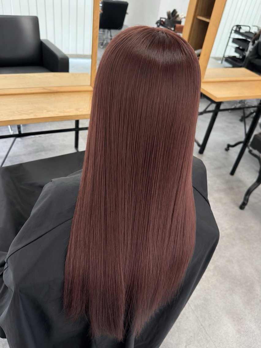 ロング ヘアカラー トリートメント CIEL岡山店／ Chida ⛄️のヘアスタイル