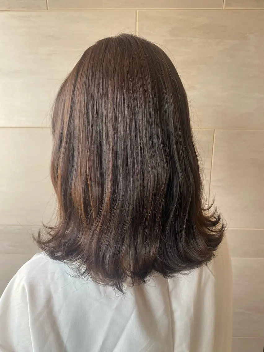 平日限定19時半~🌸似合わせカット+髪質改善カラー+極潤トリートメント+無害化ケア(レディース限定)の写真