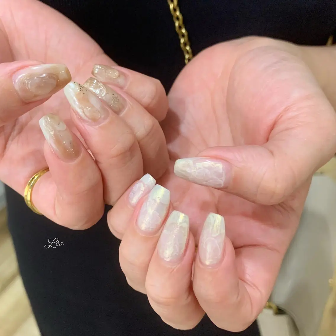 ネイル ジェルネイル 持ち込み パラジェル ソフトジェル Léa nailのネイルデザイン