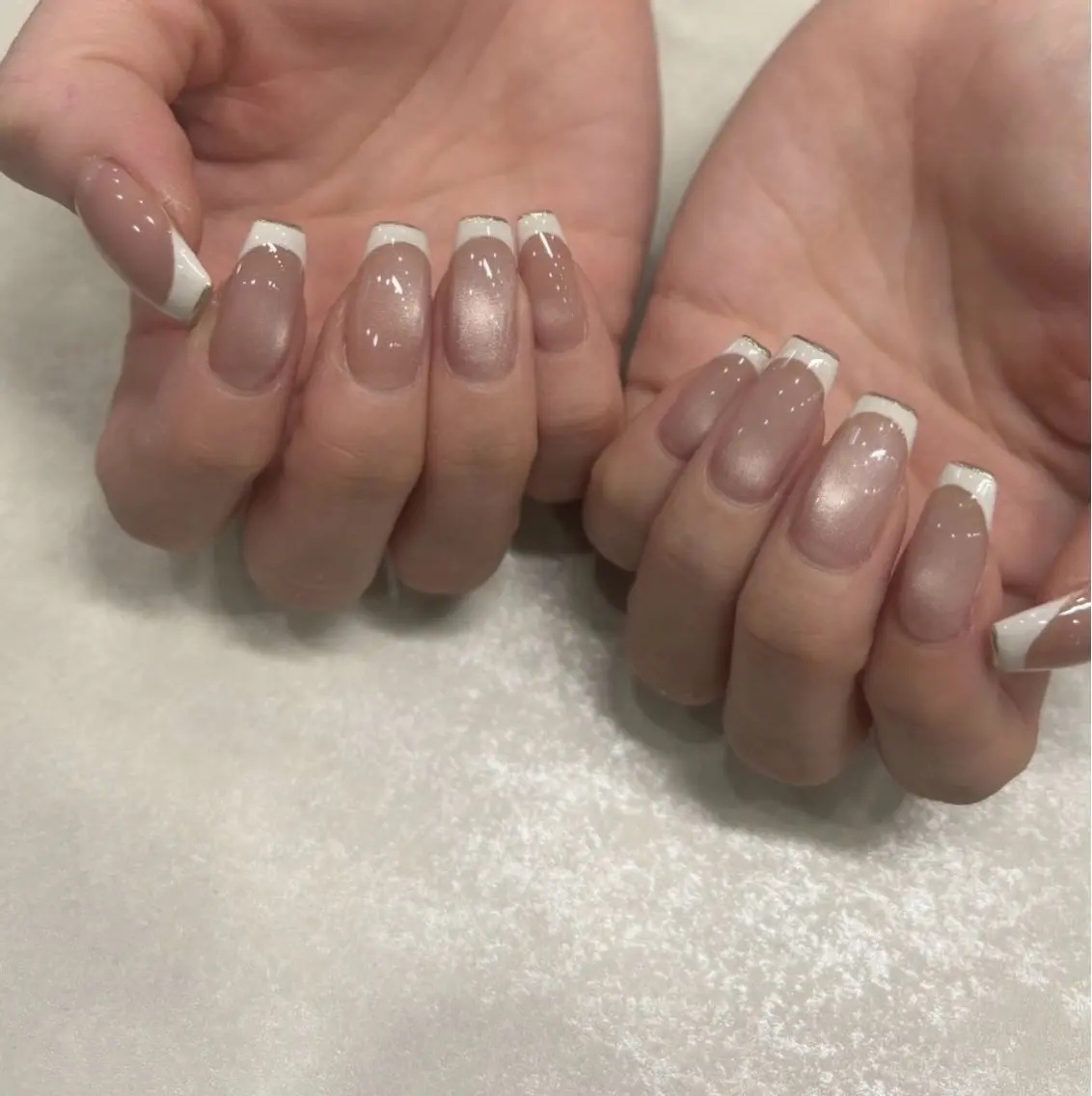 ネイル フレンチネイル マグネットネイル ミラーネイル ハンドネイル K. nailのネイルデザイン