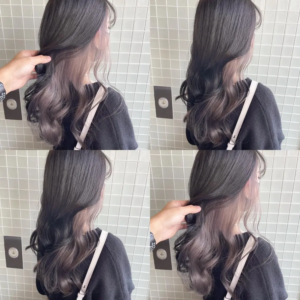 セミロング カラー ヘアカラー Hardy ショータのヘアスタイル