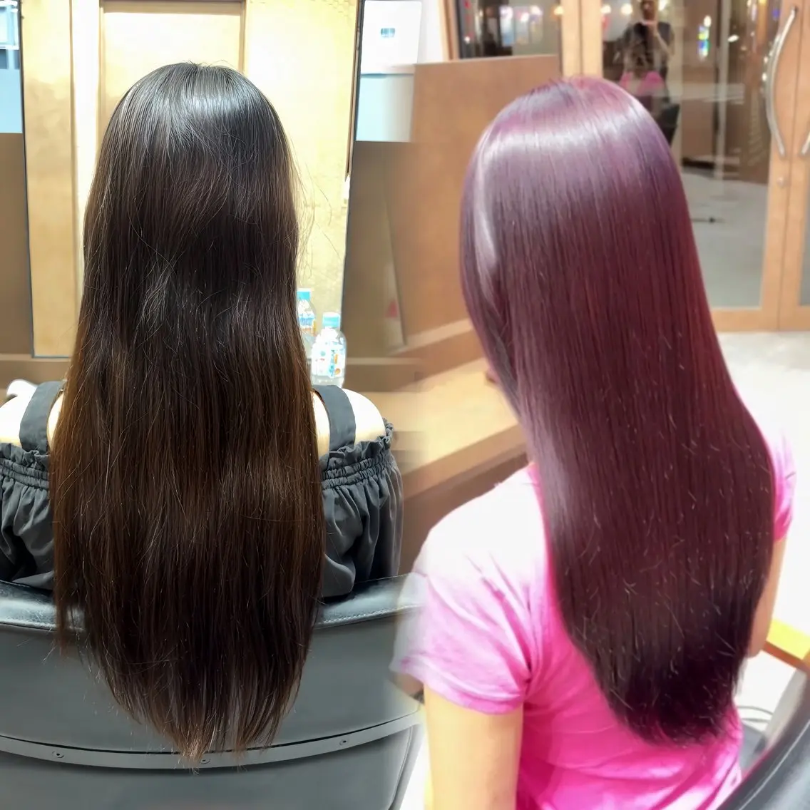 ロング 髪質改善 トリートメント カット ヘアカラー トリートメント ヘッドスパ ヘアセット 💎内部補修ケアカラ ー/ブリーチなし清野のヘアスタイル