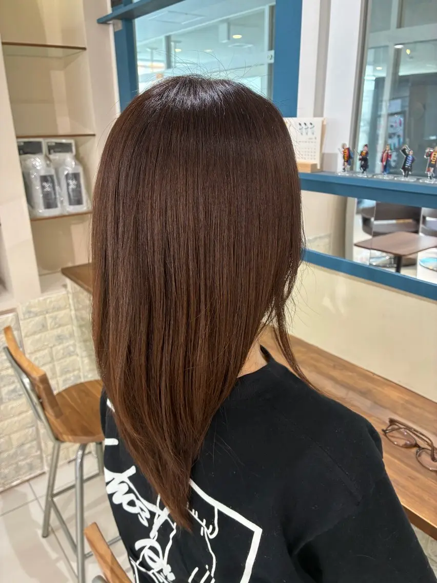 ロング カラー ヘアカラー 海老名美容室🦐 ゆうかのヘアスタイル