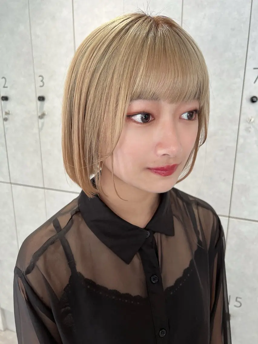 ミディアム カラー たかはし まいのヘアスタイル