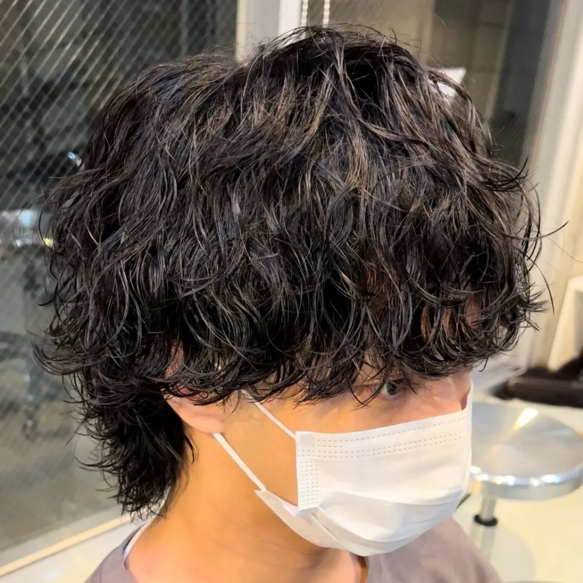 ミディアム パーマ ヘアアレンジ メンズ fifth 石川 凪のヘアスタイル