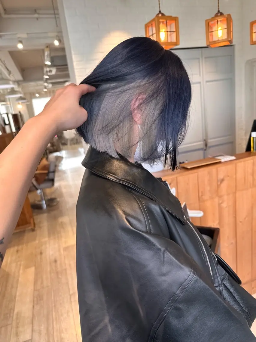 ミディアム カラー カット ヘアカラー トリートメント ブリーチカラー🫧 森　凪沙のヘアスタイル