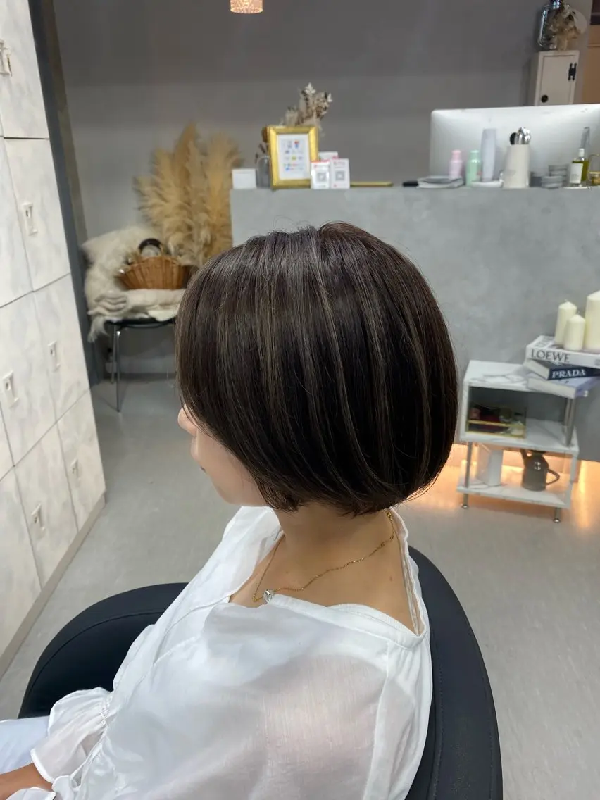 カラー ハイライトカラー XELM高崎 🤍Kyokaのヘアスタイル