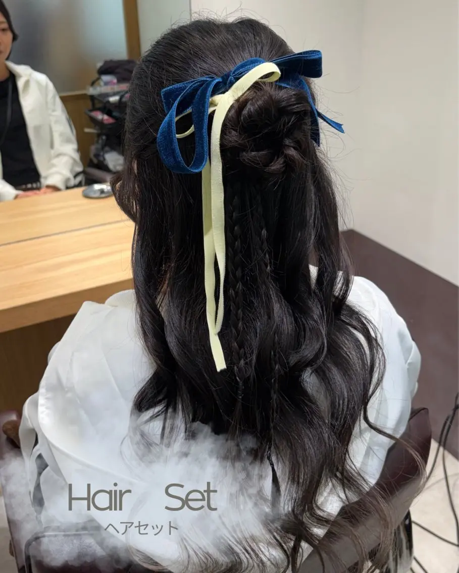 ヘアアレンジ ヘアセット 再現性特化💘透明感 🩵 Minami.のヘアスタイル