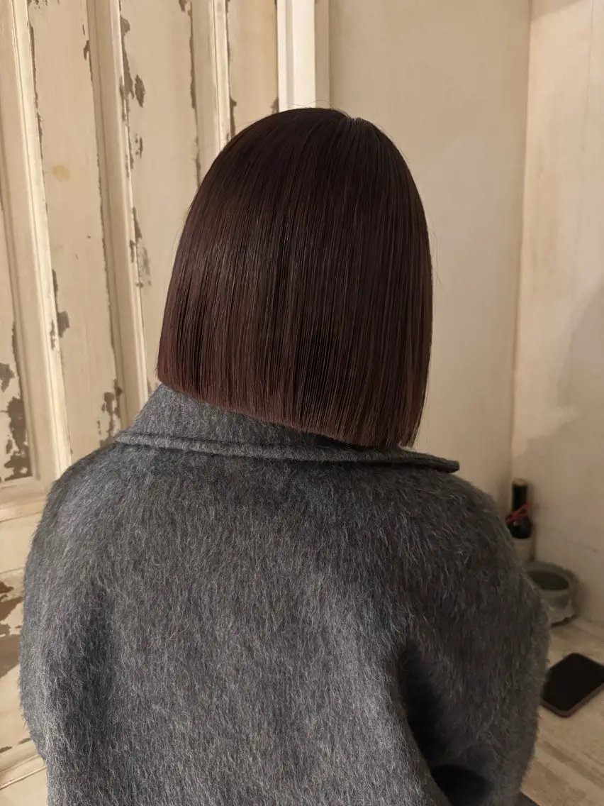 ミディアム カラー カット ヘアカラー トリートメント 笹原 叶のヘアスタイル