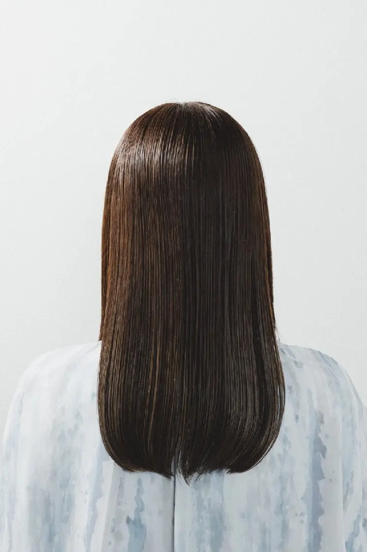 セミロング ヘアカラー トリートメント シェア ハピのヘアスタイル