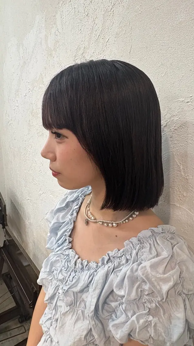 ショート ボブ カラーモデル　広島市 legare凜🌻✨のヘアスタイル