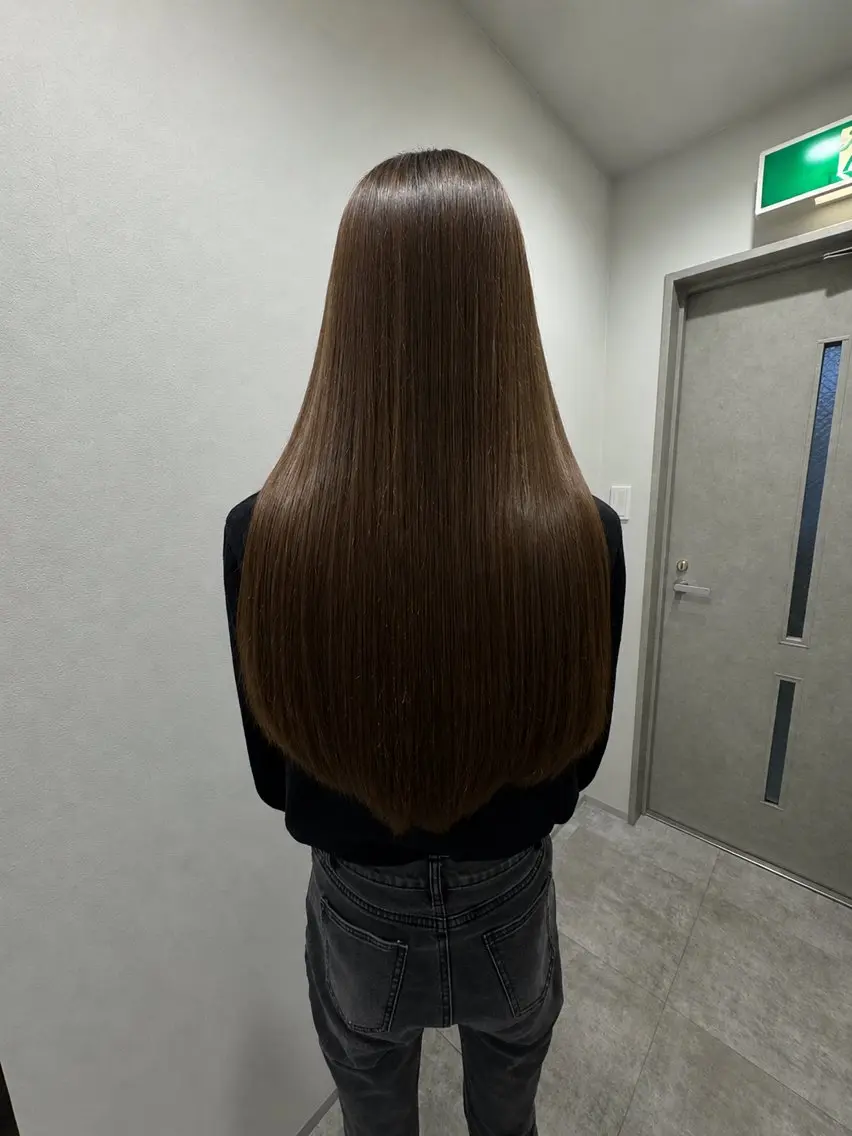 ロング カット 縮毛矯正 トリートメント 髪質改善ストレート/ Natsumiのヘアスタイル