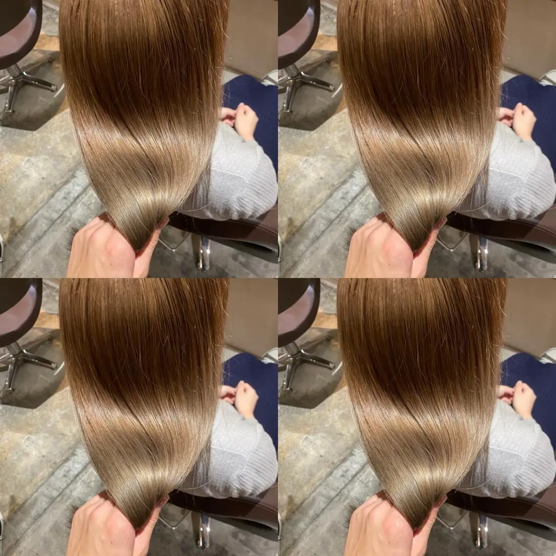 セミロング カラー ヘアアレンジ 💎韓国レイヤー ×エクステゆうま💎のヘアスタイル