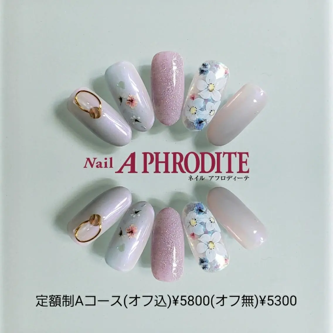 ネイル 持ち込み ニュアンスネイル ハンドネイル Nail Aphroditeのネイルデザイン