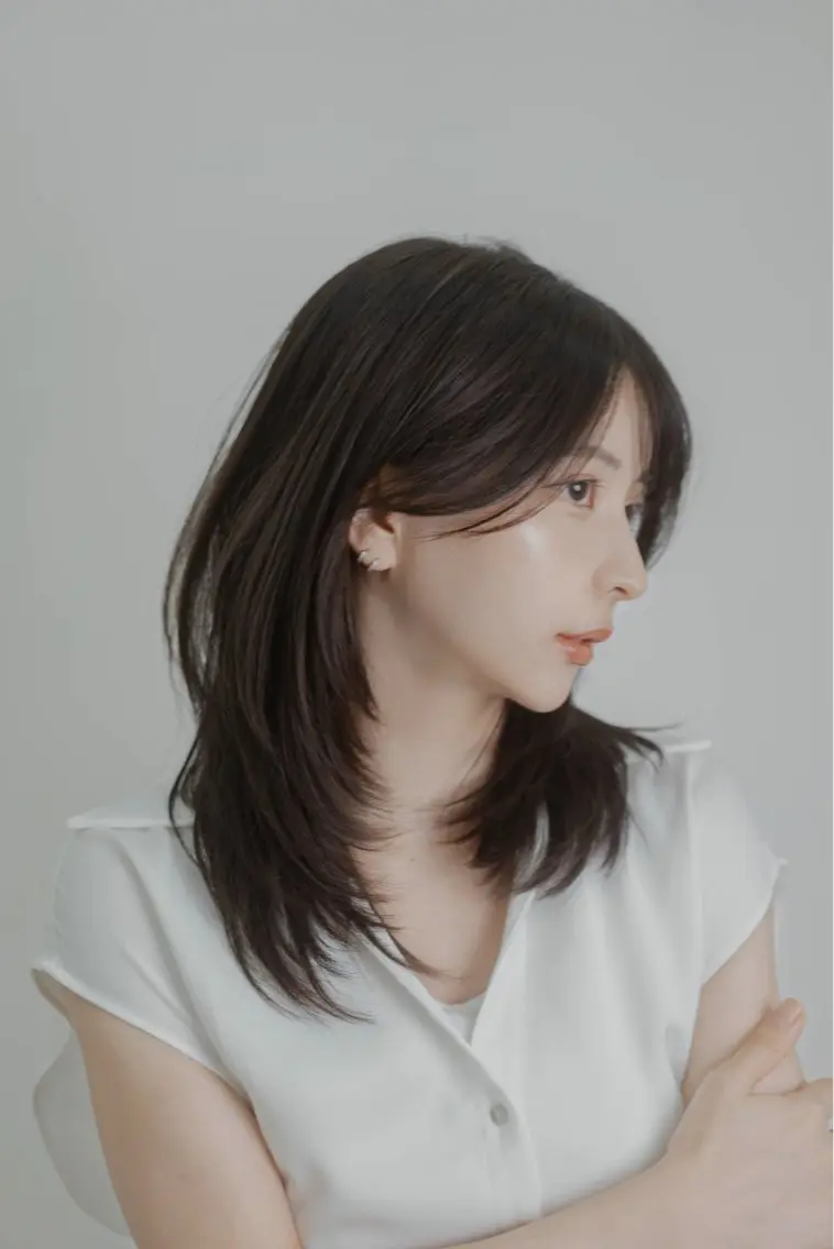 ミディアム トリートメント ミディアムレイヤー 募集中/村上廉のヘアスタイル