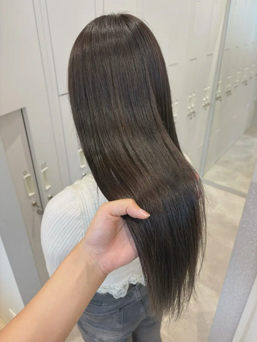 ロング カラー アクアカラー アッシュ ラベンダーカラー ラベンダーアッシュ トリートメント ヘアカラー トリートメント 女性リピ90%🍨 🩷佐藤みずきのヘアスタイル