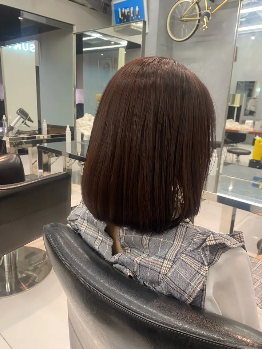 ミディアム ボブ 飯ヶ谷 成海のヘアスタイル