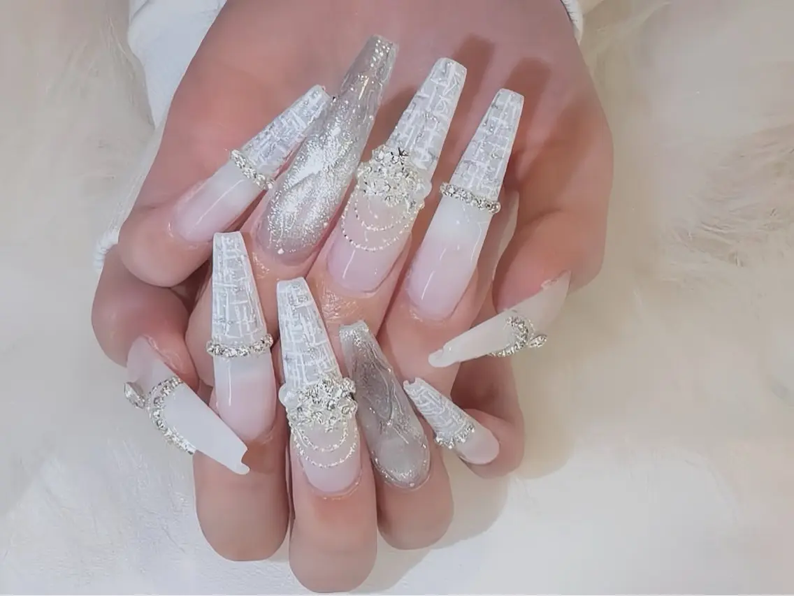 ネイル クリアネイル ドット フットネイル ジェルネイル グリーン ハンドネイル Rin Nail 新大久保店のネイルデザイン