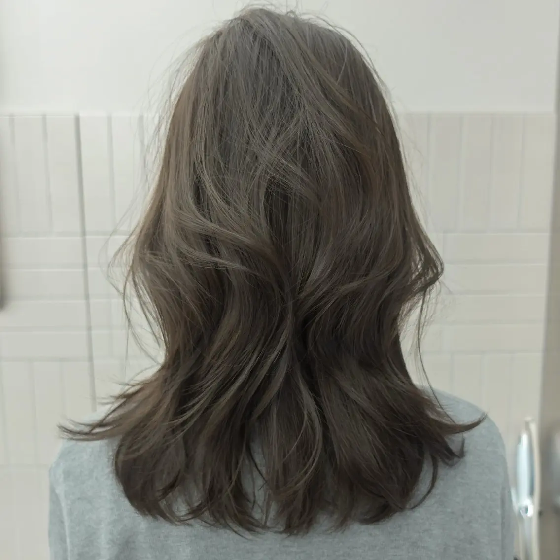 ミディアム ヘアカラー 竹尾 優斗のヘアスタイル