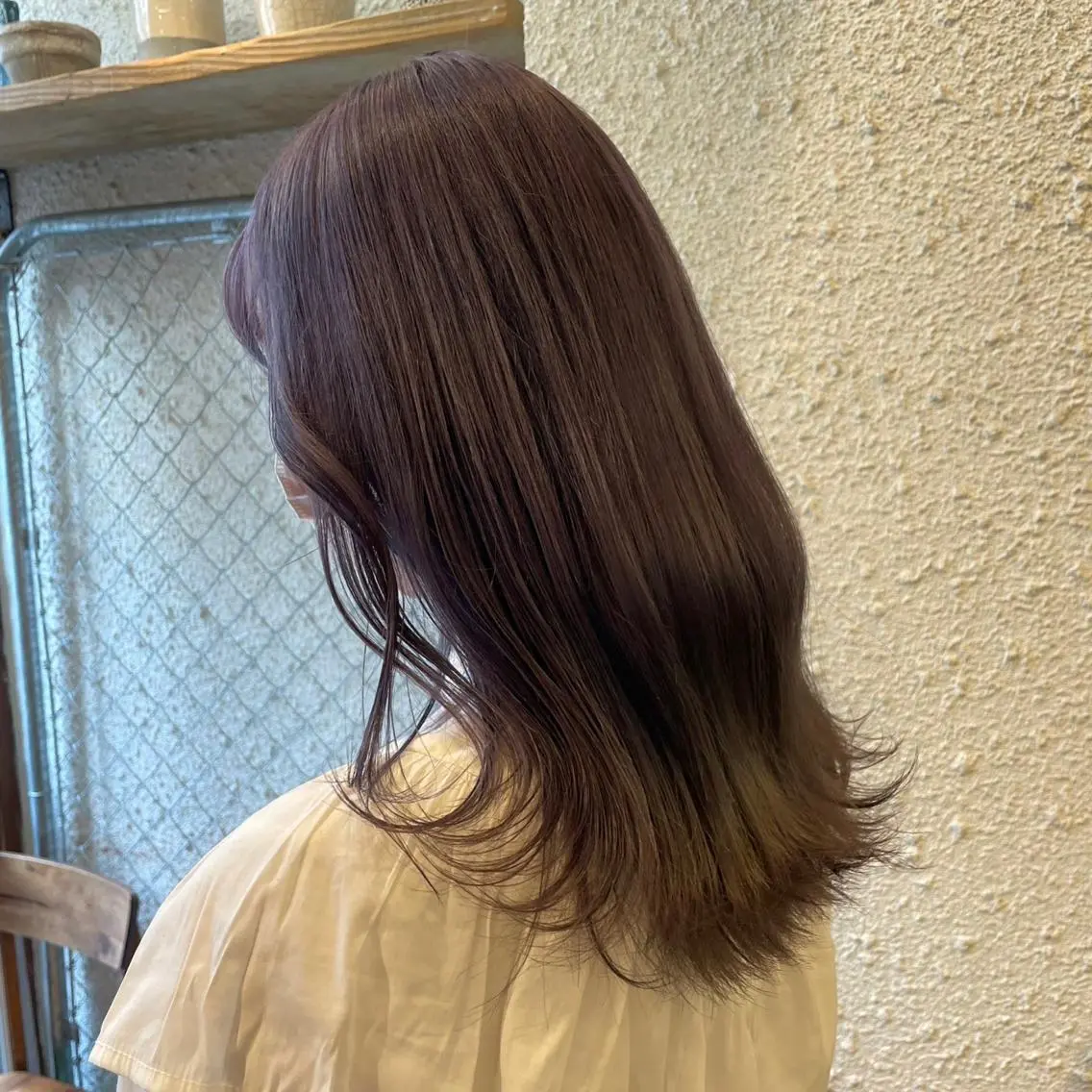 セミロング カラー ヘアアレンジ カット トリートメント ヘッドスパ ヘアセット 押切 響 のヘアスタイル