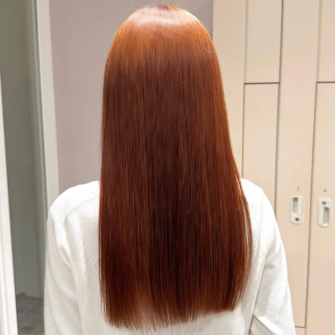 【 cut + straight purm】 カット + ストレートパーマ⟡.·の写真