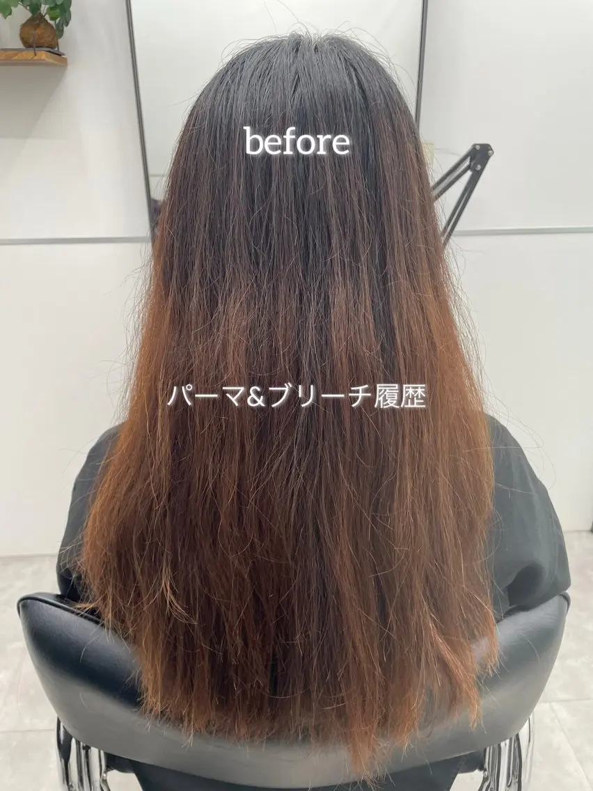 セミロング カラー カット ヘアカラー 縮毛矯正 トリートメント 💗大人艶×髪質改善 カラー💗AYAKIのヘアスタイル