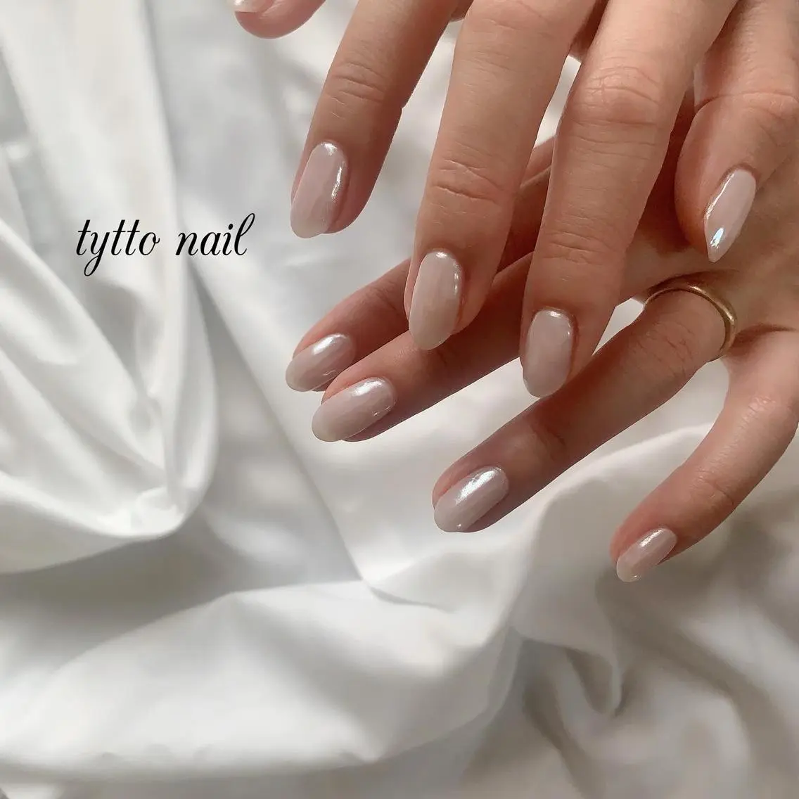 ネイル ワンカラーネイル シンプルネイル ホワイト tytto nail ❤︎‪‪eri‪‪のネイルデザイン