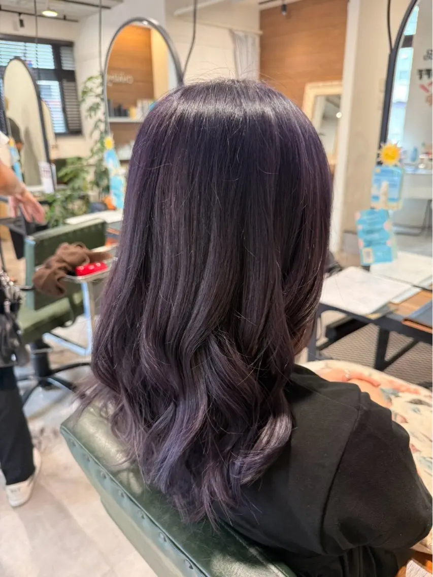カラー ヘアカラー トリートメント 寒色系/ 春日/CHIHIROのヘアスタイル