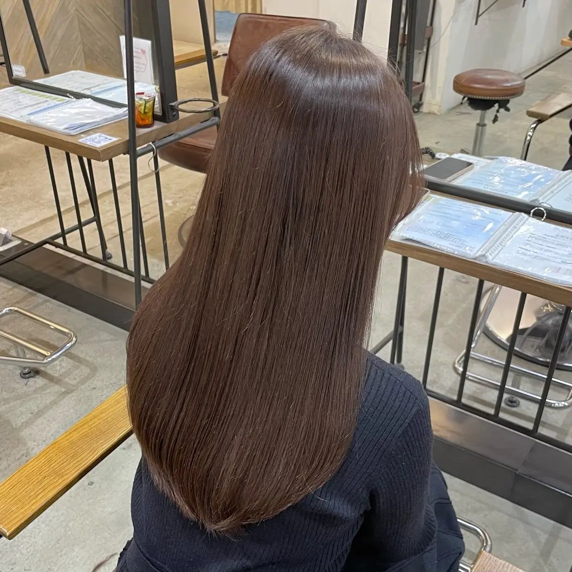 📍【5月限定価格】📍髪質改善カラー🫧+梅雨に負けない酸性ストレート🪞✨の写真