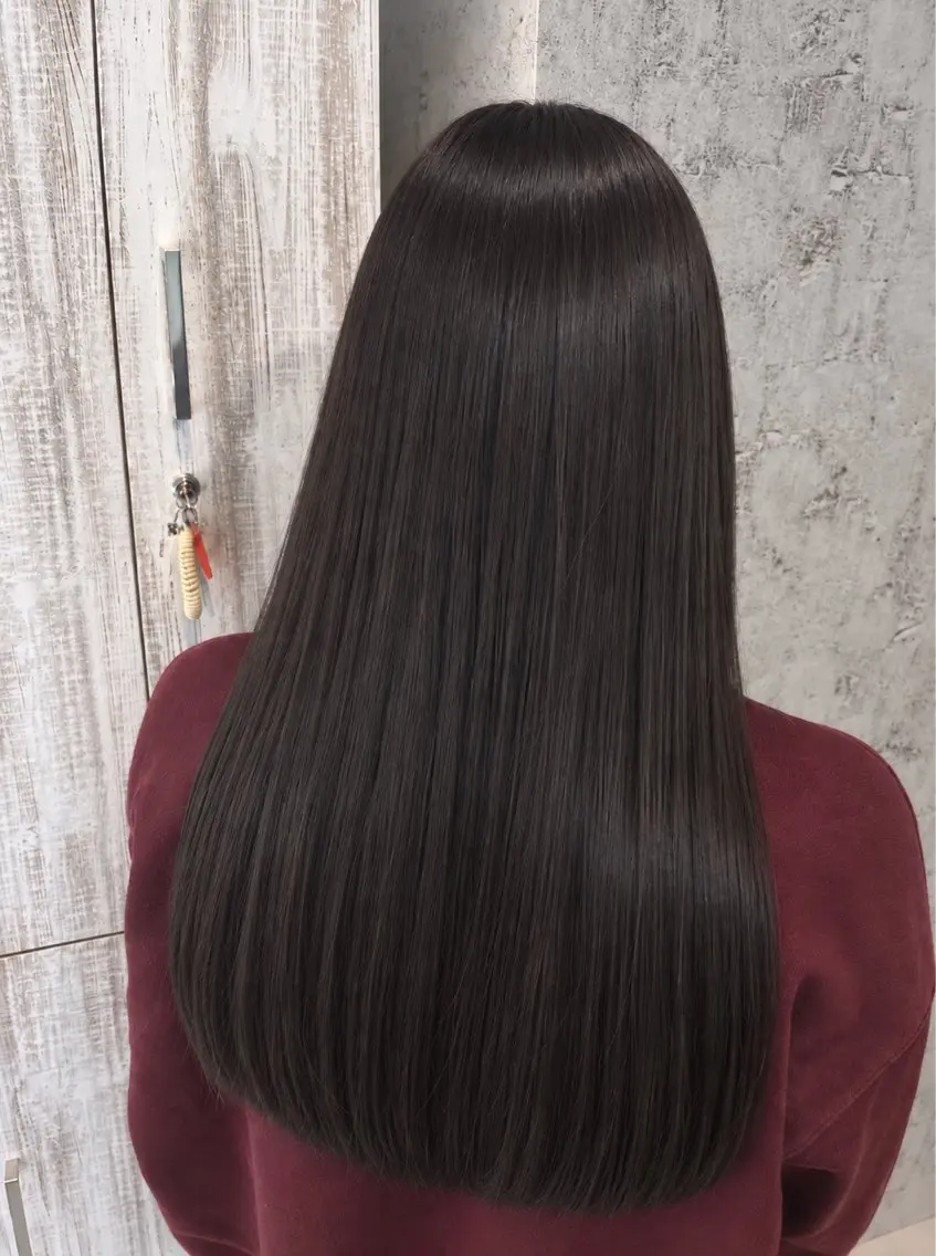 セミロング カラー ヘアカラー トリートメント ✨髪質改善カラー✨ ななみのヘアスタイル