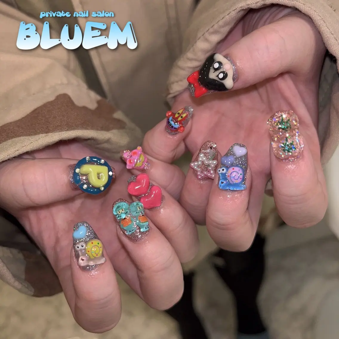 ネイル ハンドネイル BLUEM なな🐶のネイルデザイン