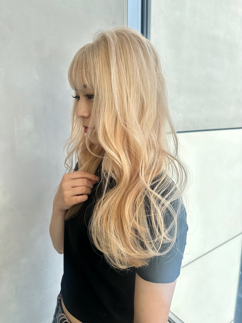 ロング カラー カット ヘアカラー トリートメント ブリーチ/ベージュ/ ショート/あかね🌼のヘアスタイル