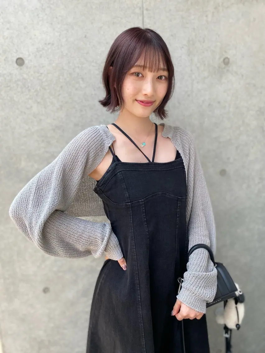 ショート カラー カット ヘアカラー Saki/レイヤー/ 柔色カラー/顔まわりのヘアスタイル