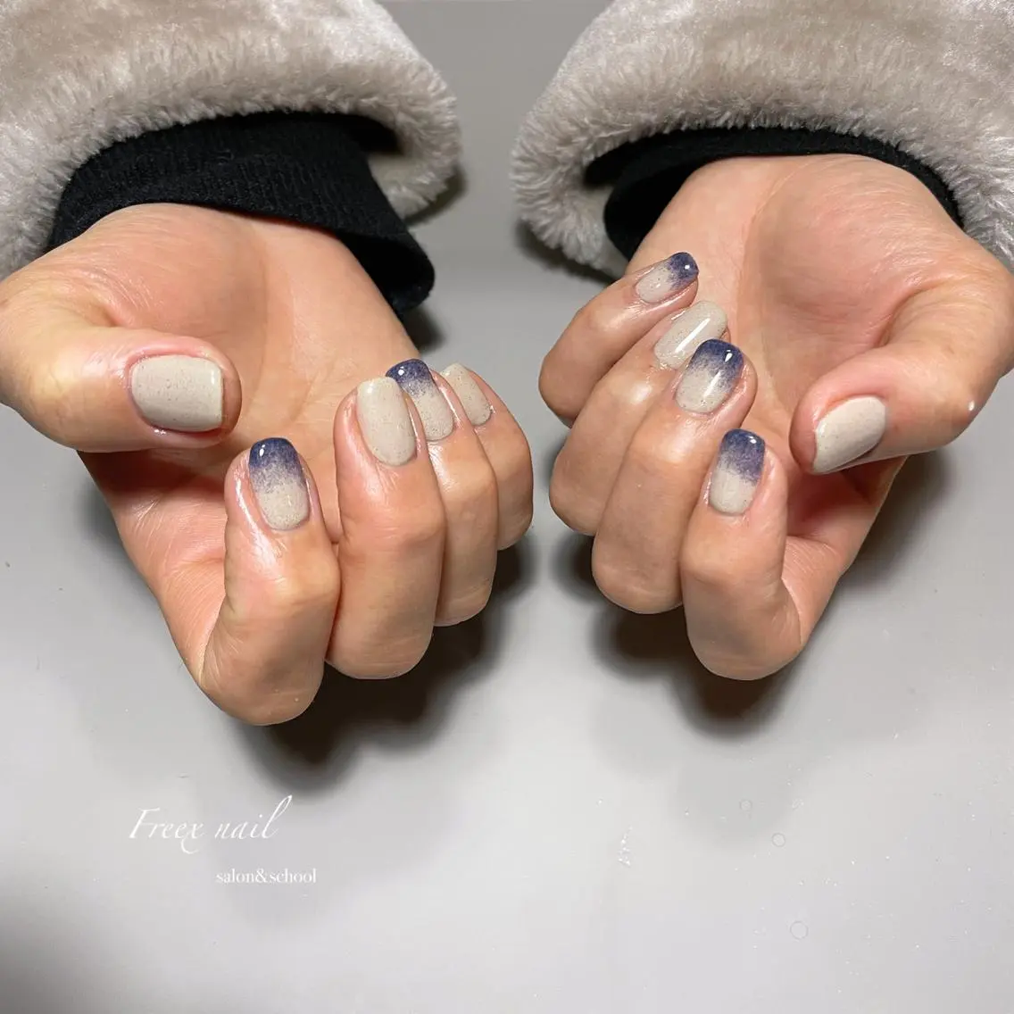 ネイル 冬ネイル ハンドネイル ハンドケア freex nail /ニュアンス/個性派のネイルデザイン