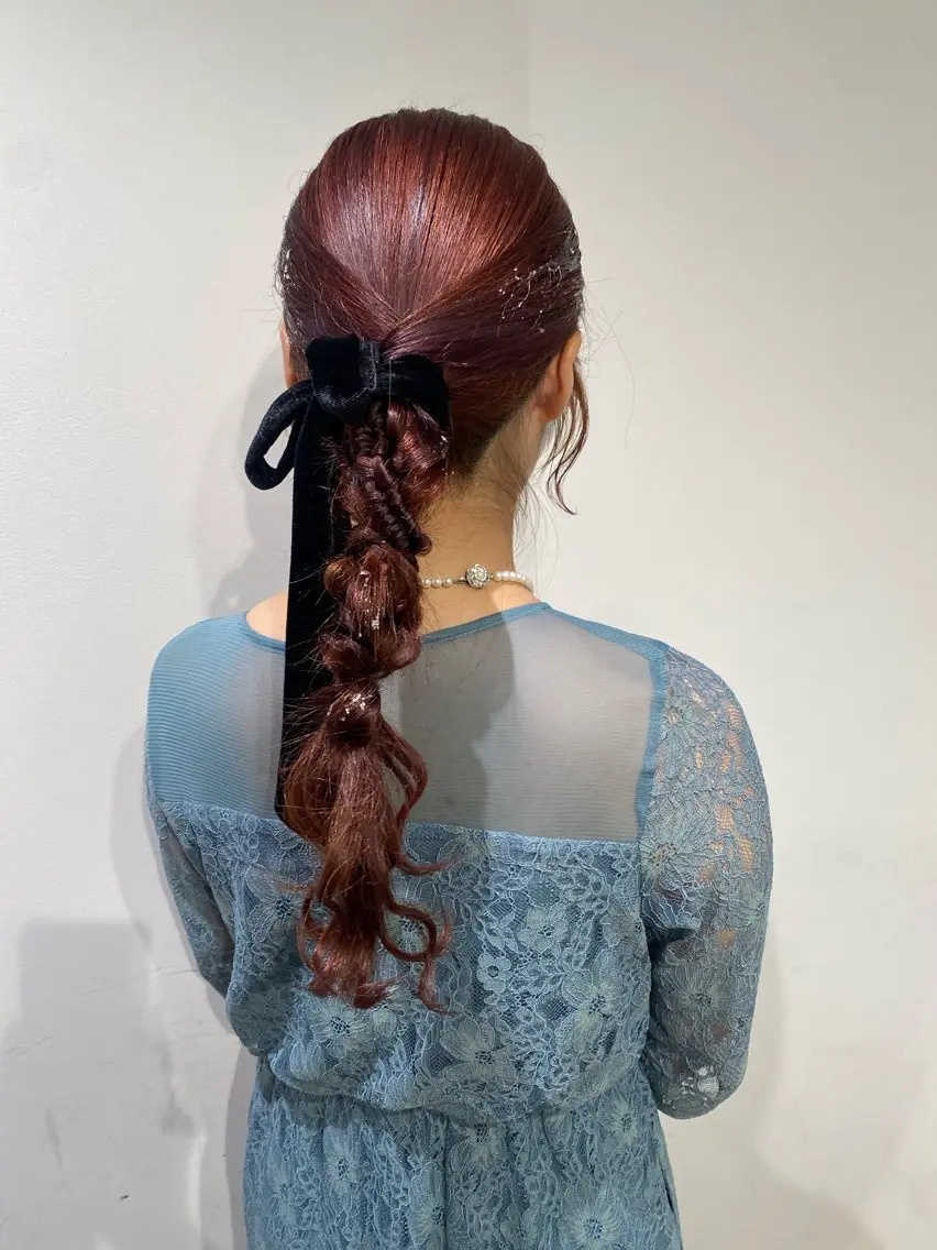 ヘアアレンジ ゆるふわパーマ🌼 アレンジ🌼リョウカのヘアスタイル