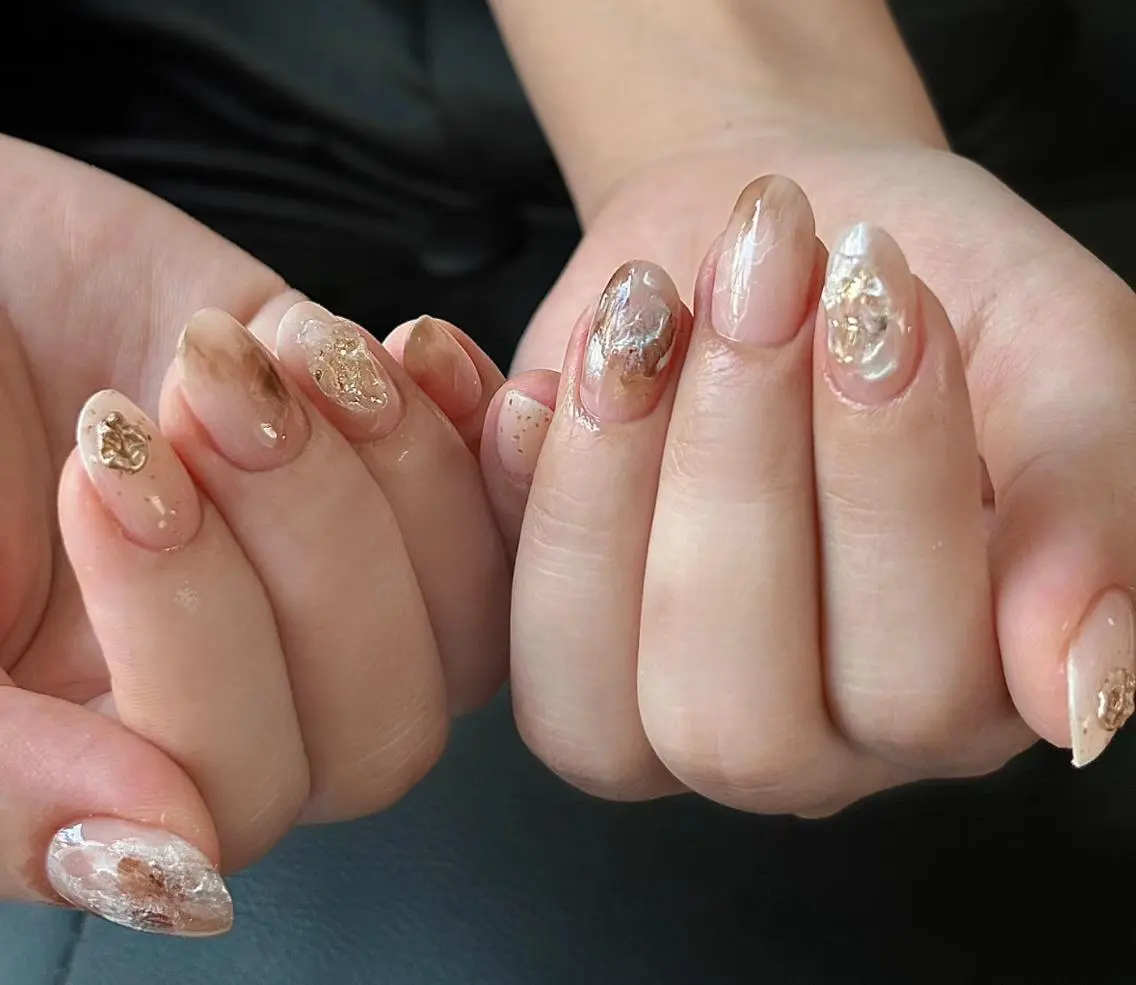 ネイル ハンドネイル ハンドケア 🍑 momo_nailのネイルデザイン