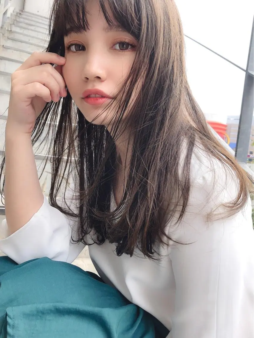ナチュラルストレート🤍似合わせカット+ローダメージストレートパーマの写真