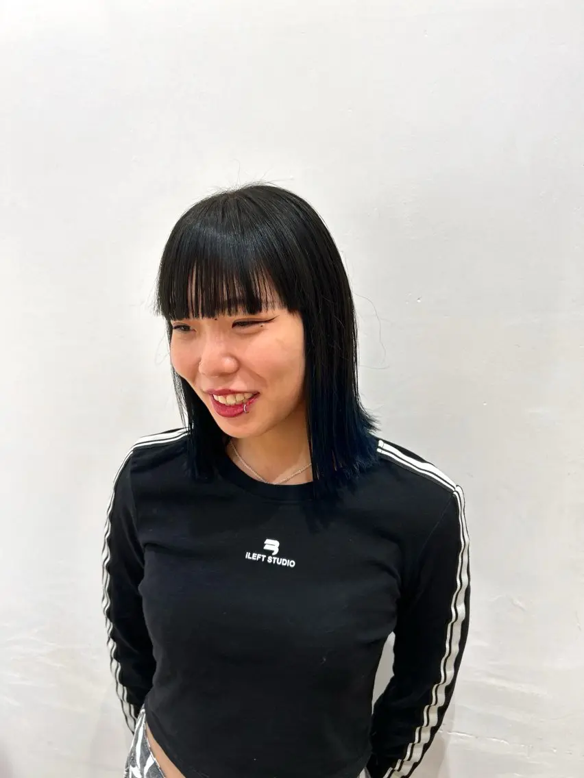 ミディアム アオキ サキ💫のヘアスタイル