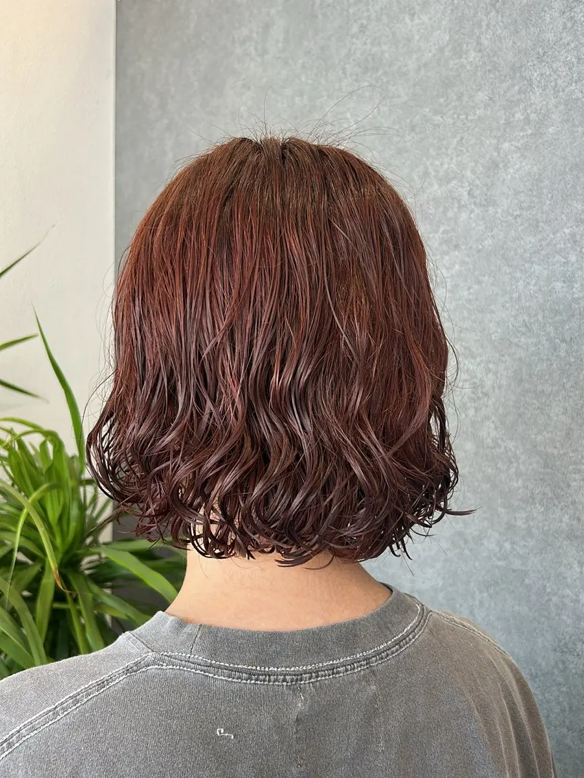 カラー オレンジ newstyle SO-HOのヘアスタイル