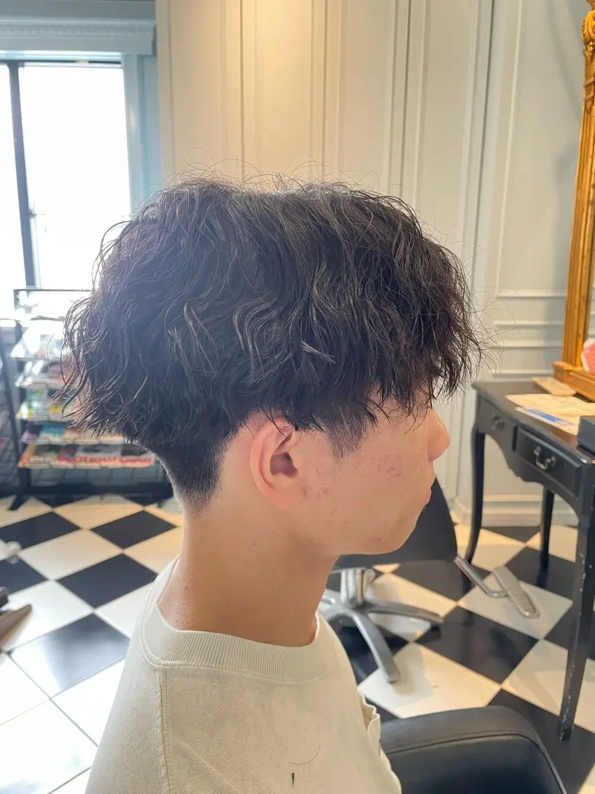 メンズ メンズパーマ 岡多 麗奈のヘアスタイル