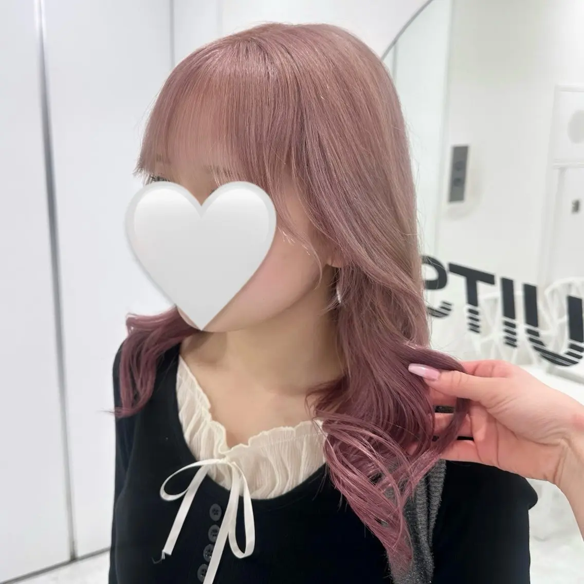 ロング カット ヘアカラー トリートメント ヘッドスパ ヘアセット 韓国ガーリー🤍ハイ トーン🤍Ayanaのヘアスタイル