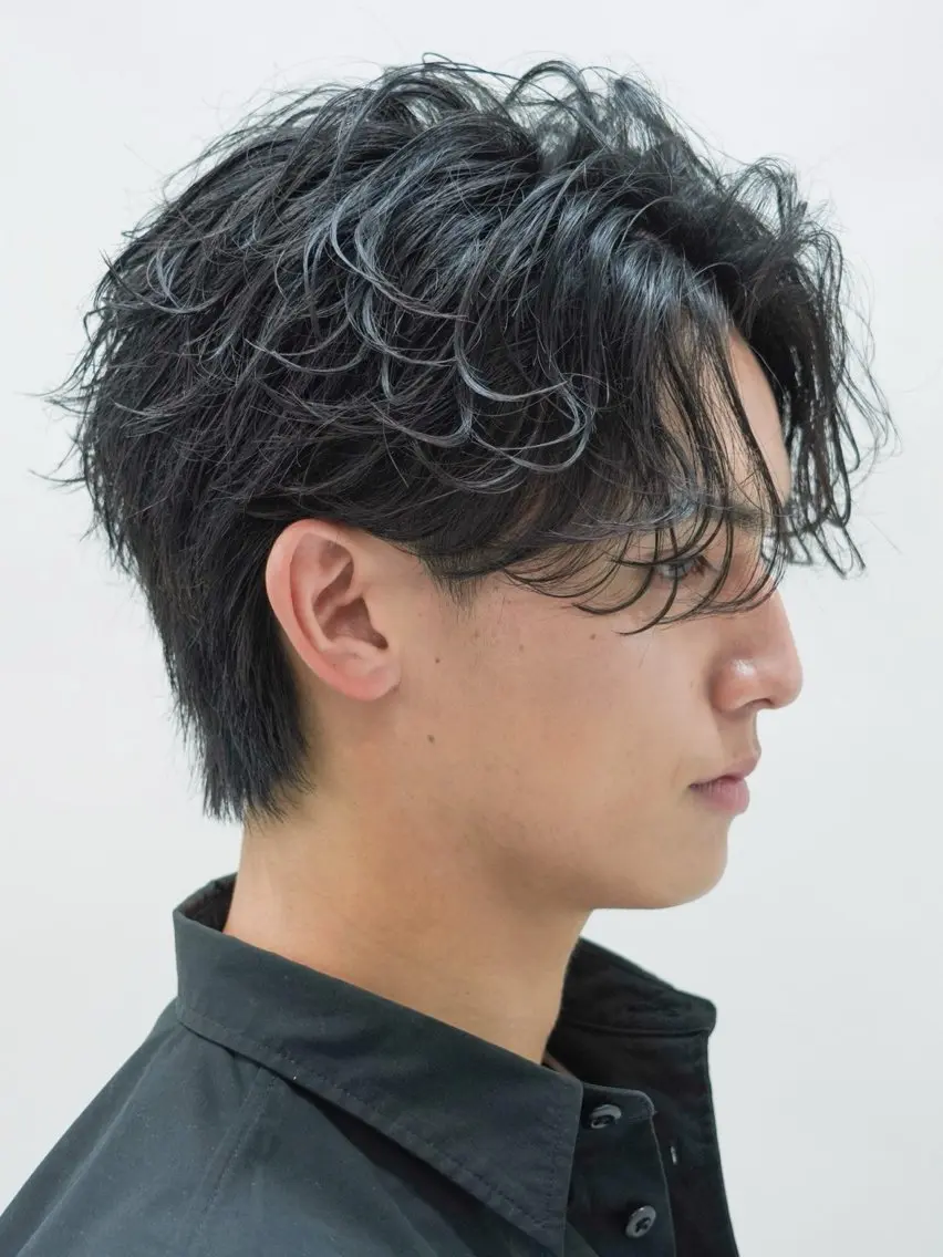 パーマ メンズ カット パーマ 髙村 心のヘアスタイル