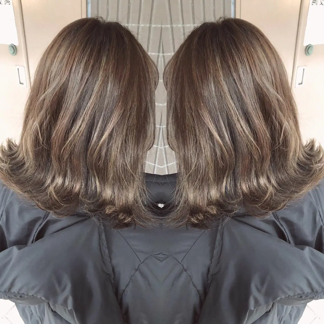 カラー ハイライトカラー ヘアカラー 後藤 陽花子のヘアスタイル
