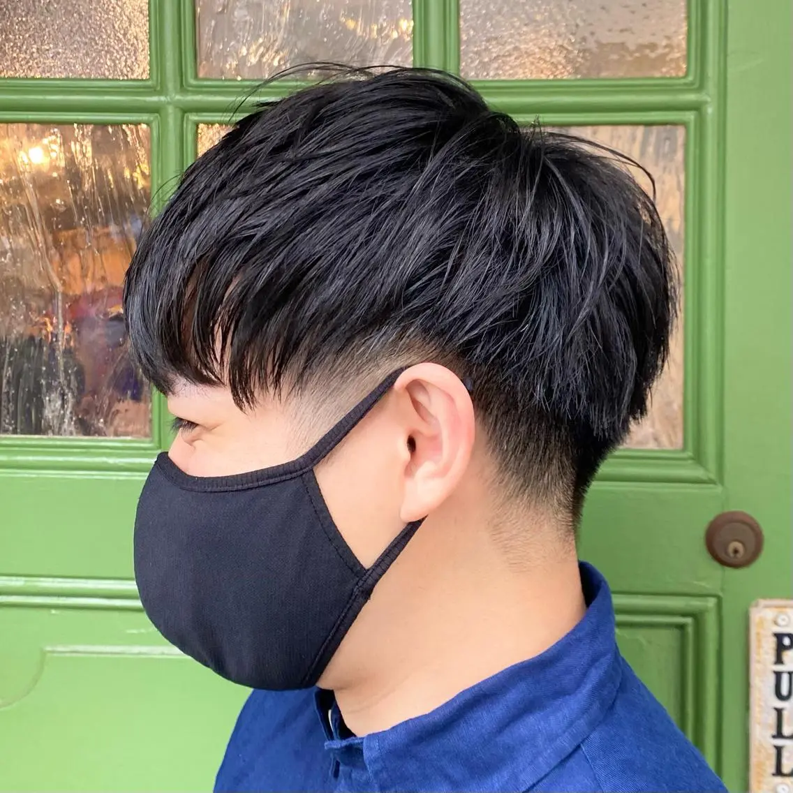 ミディアム メンズ マッシュ BRITS 渡辺 菜々子のヘアスタイル