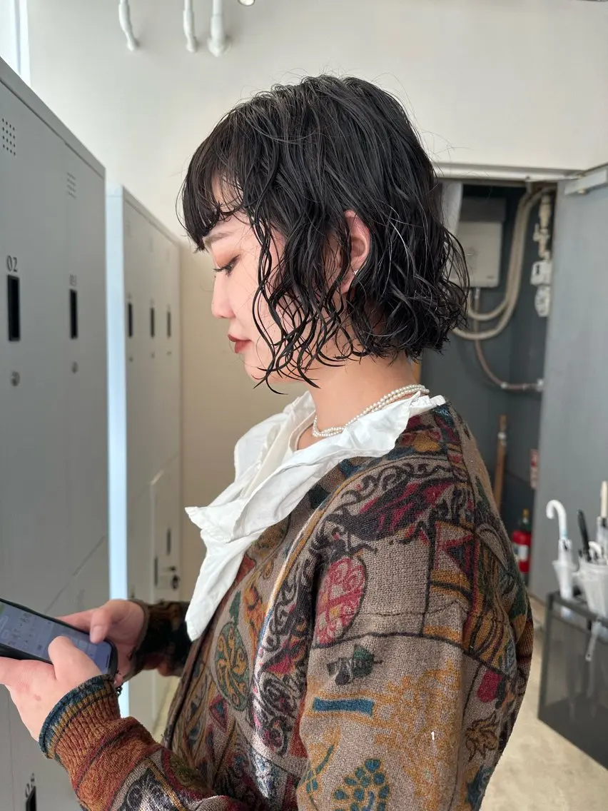 cut+cosme perm(ショートパーマ/ボブパーマ/ウルフパーマ/ロングパーマ/ミディアムパーマ)の写真